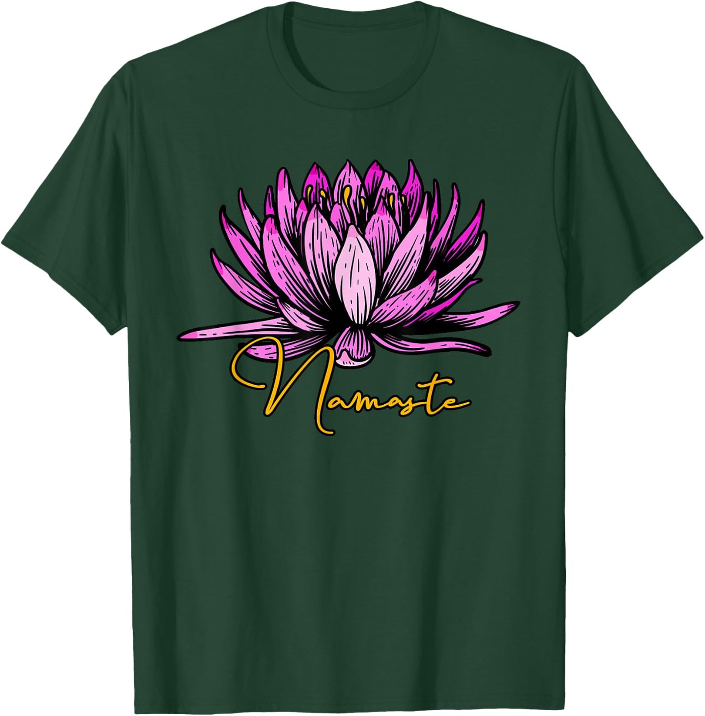 Yoga Namaste , black T-Shirt - T-Shirt | Forest