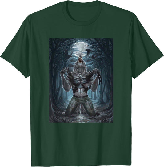 Wolf Ripping Meme T-Shirt - T-Shirt | Forest
