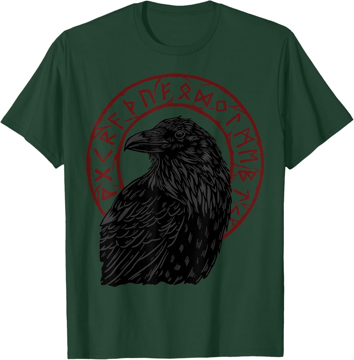 Ravens Viking Nordic Mythology Crows T-Shirt - T-Shirt | Forest