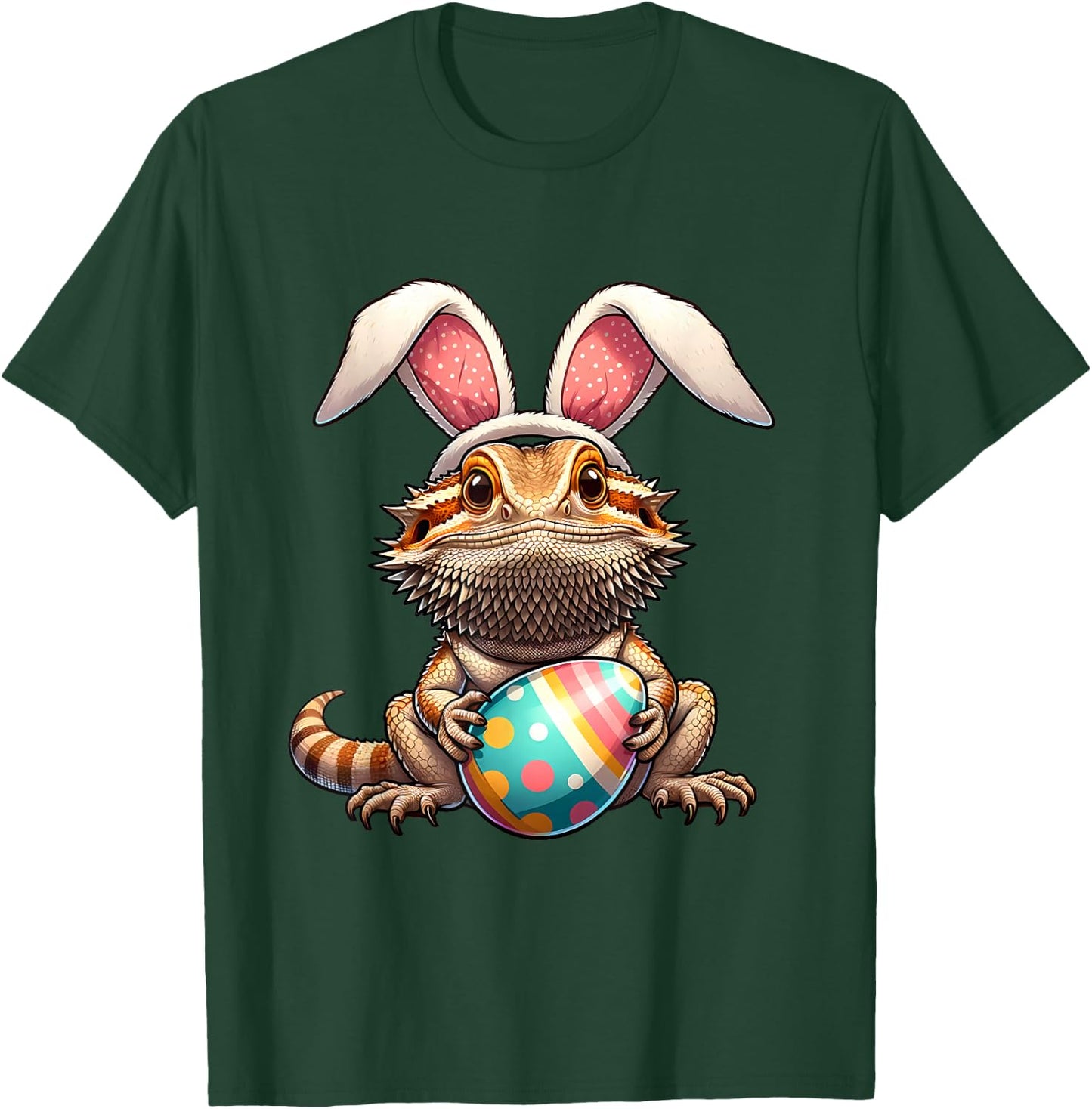 Easter Bearded Dragon Pets Pet Egg Eggs Bunny Men Women T-Shirt - T-Shirt | Forest