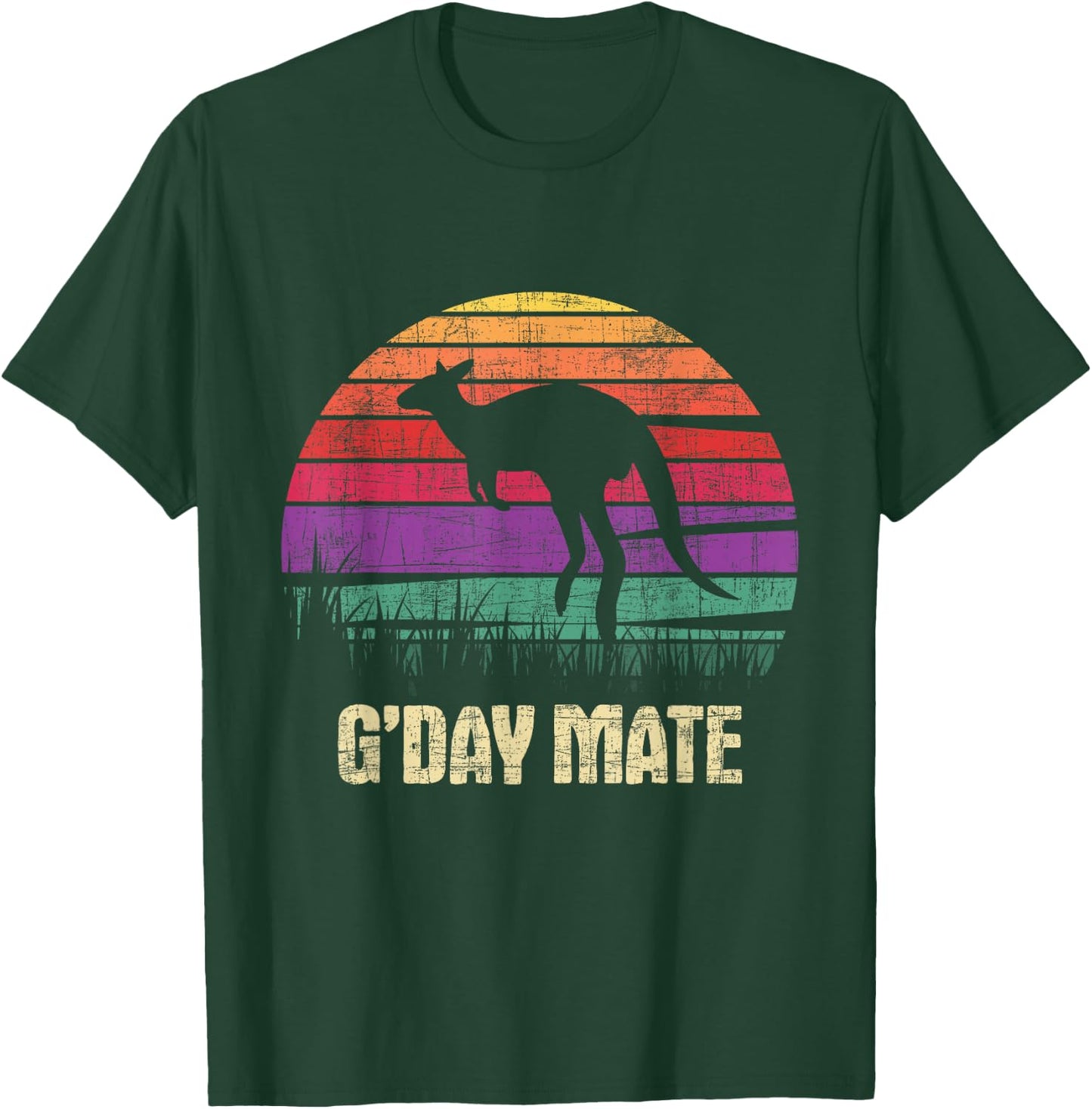 G'day Mate - Kangaroo Zookeeper Animal Lover Australia Pride T-Shirt - T-Shirt | Forest