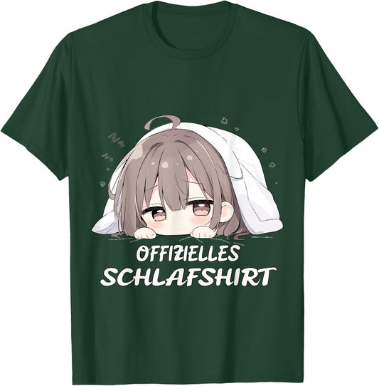 Offizielles Anime Schlafshirt, Kawaii Manga Pyjama Nachthemd T-Shirt - T-Shirt | Forest