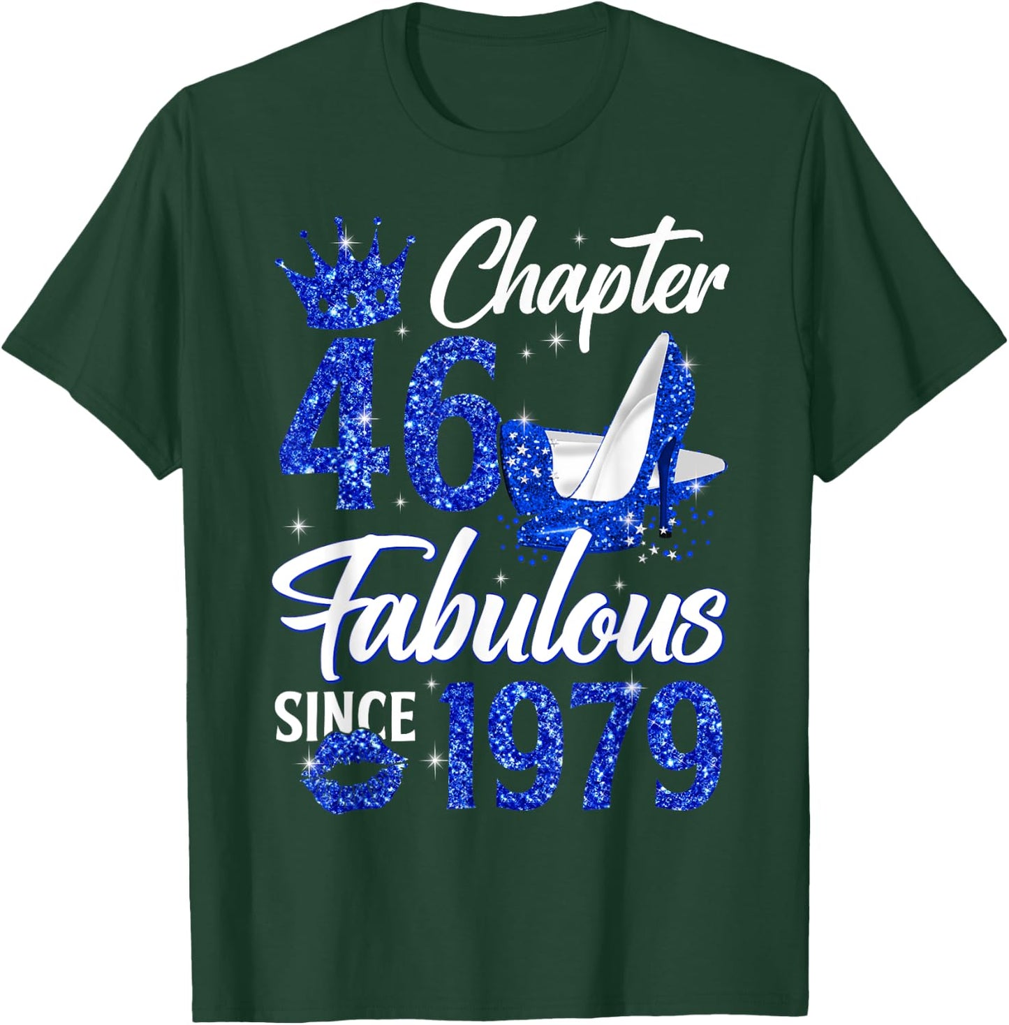 Chapter 46 Fabulous Since 1979 46th Leopard Birthday Queen T-Shirt - T-Shirt | Forest
