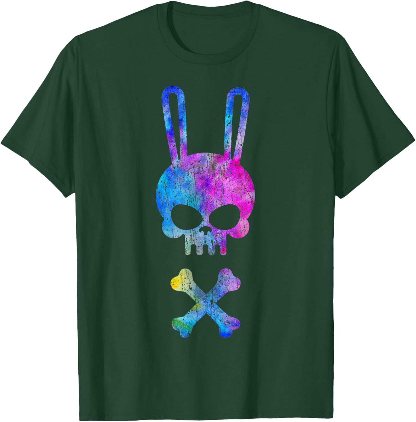 Bunny Skull Danger Rabit T-Shirt - T-Shirt | Forest
