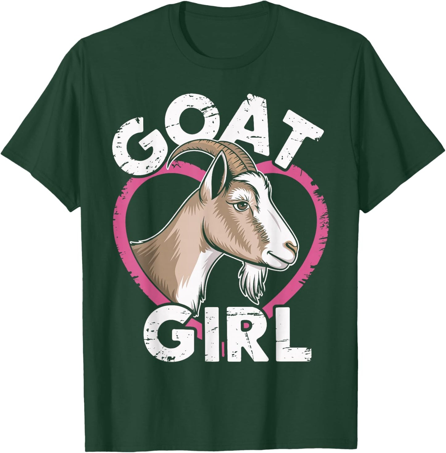 Goat Girl Funny Goat T-Shirt - T-Shirt | Forest