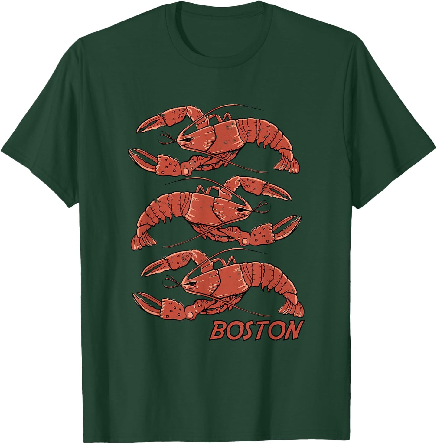 Boston Lobster Vintage Style T-Shirt - T-Shirt | Forest