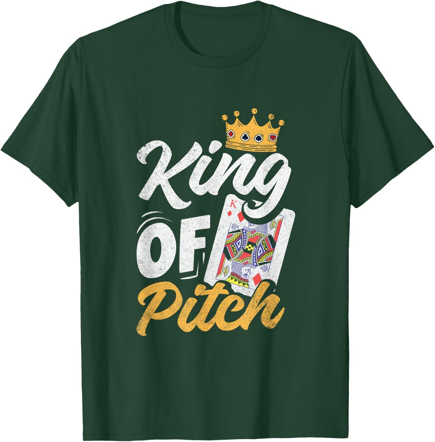 Pitch Card Game King Of Pitch Funny High Low Jack T-Shirt - T-Shirt | Forest