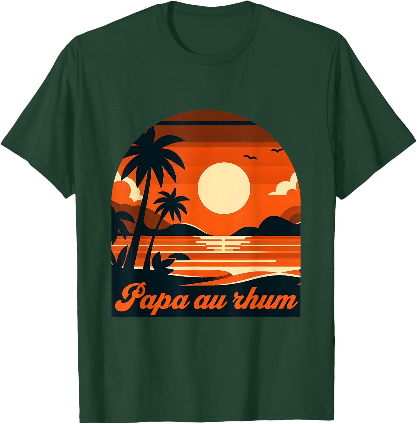 Papa Au Rhum Cadeau Rigolo Fête Des Pères Anniv ersaire T-Shirt - T-Shirt | Forest