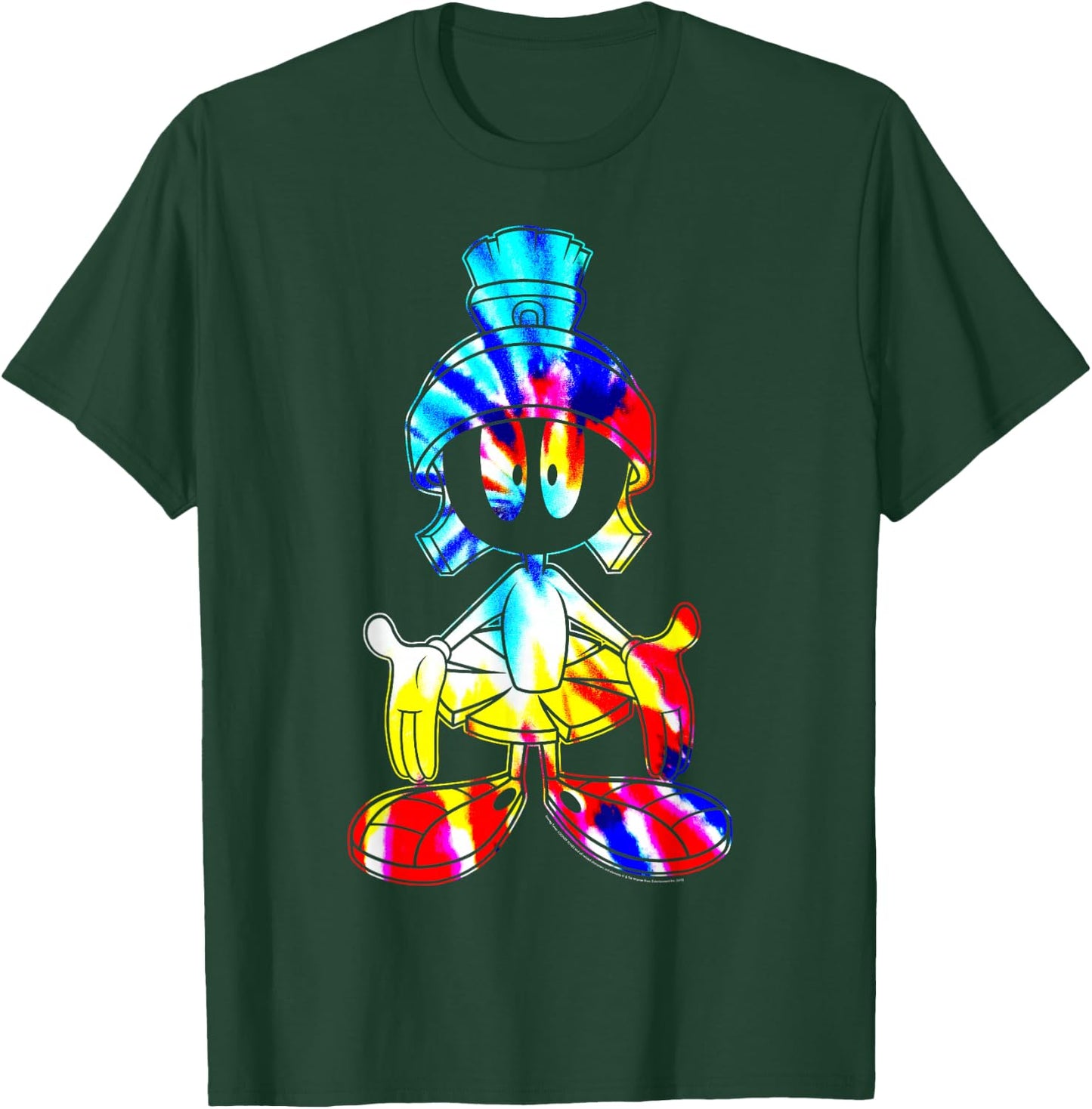 Looney Tunes Marvin The Martian Tie Dye Portrait Small T-Shirt - T-Shirt | Forest