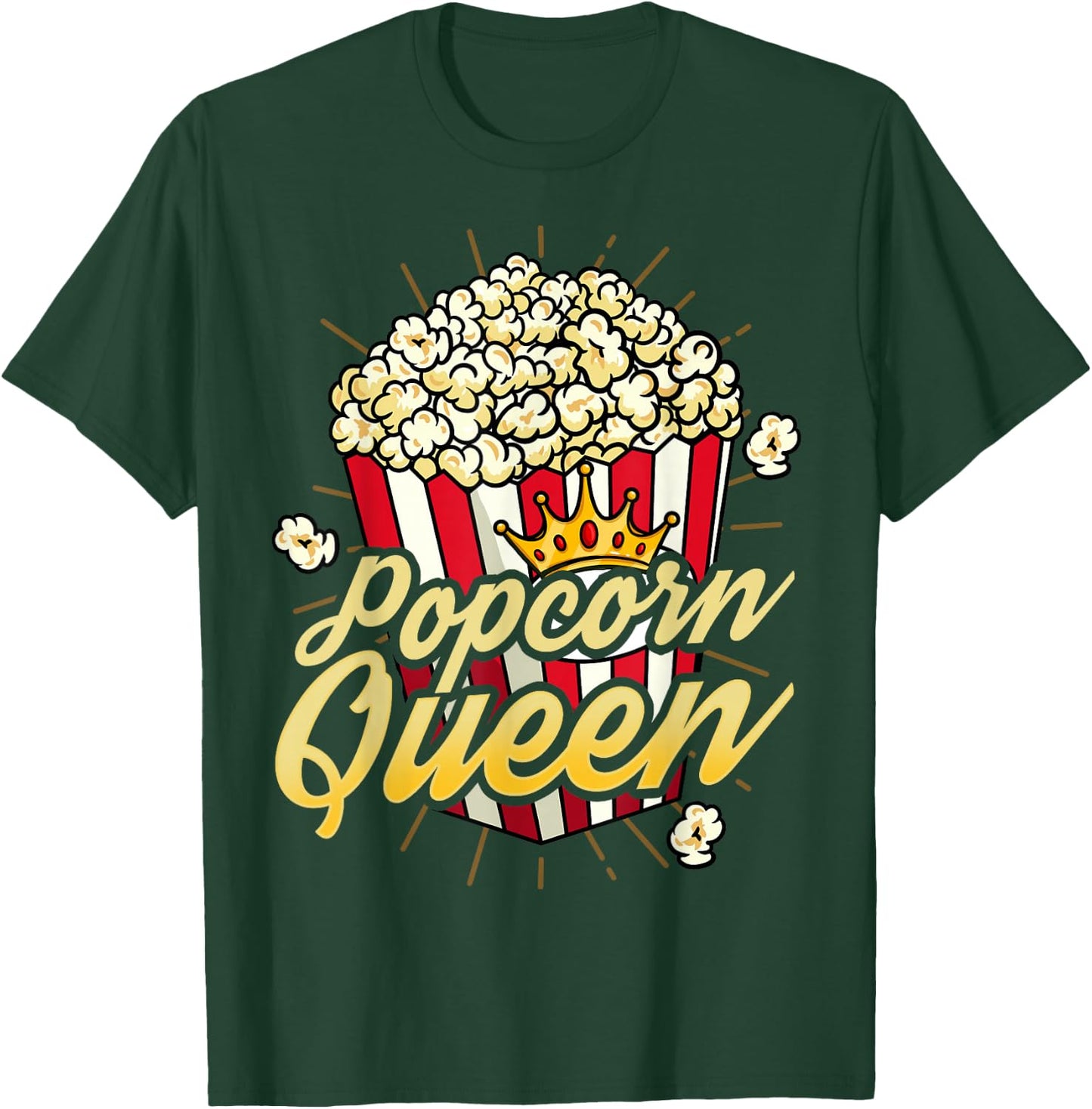 Funny Popcorn Lover Gift Movie Night Cinema Lover Small T-Shirt - T-Shirt | Forest