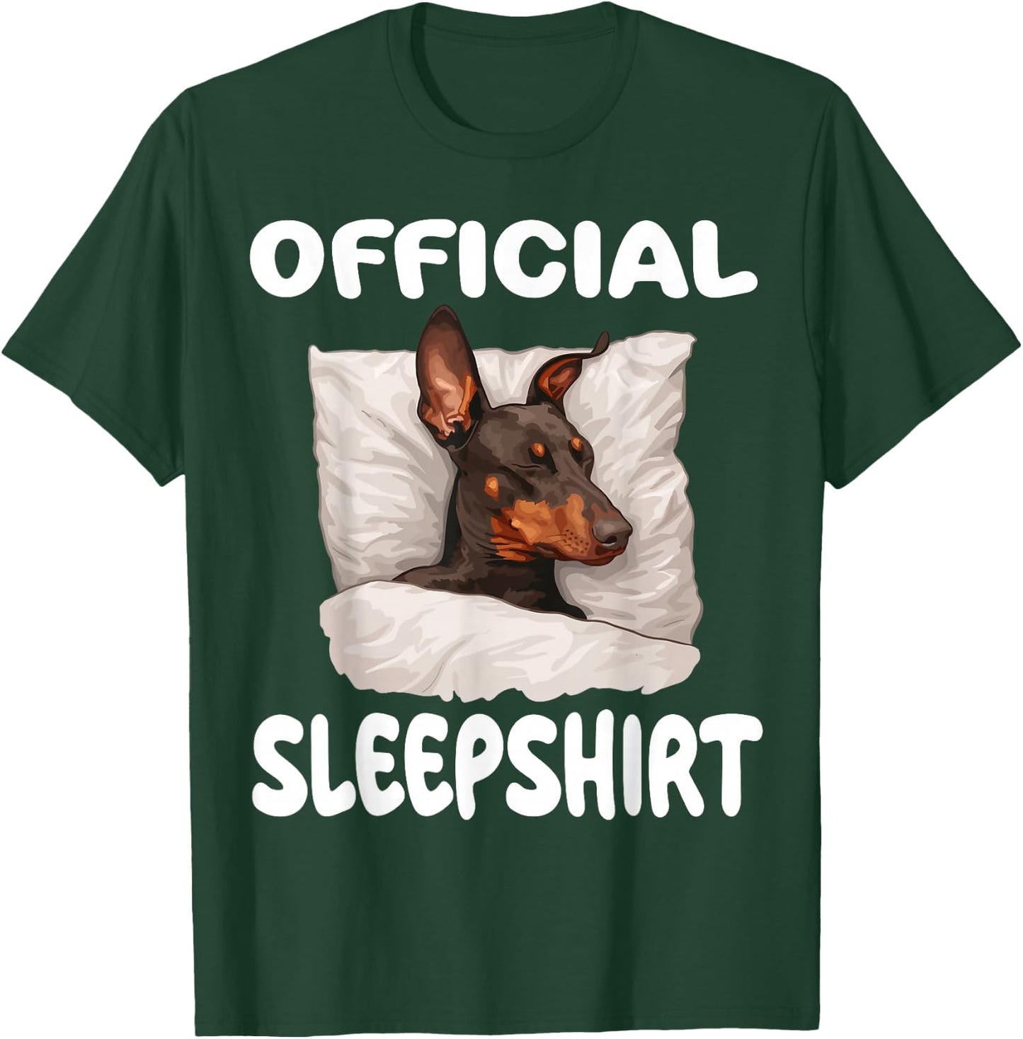 Doberman Pinscher Dog Official Sleepshirt Pajamas Nightgown T-Shirt - T-Shirt | Forest