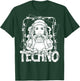 BACKPRINT Techno Merch Rave Kleidung 200 BPM Techno Nonne T-Shirt - T-Shirt | Forest