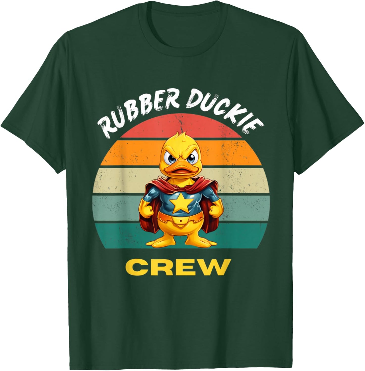 Rubber Duckie Crew - Funny Rubber Duck T-Shirt - T-Shirt | Forest
