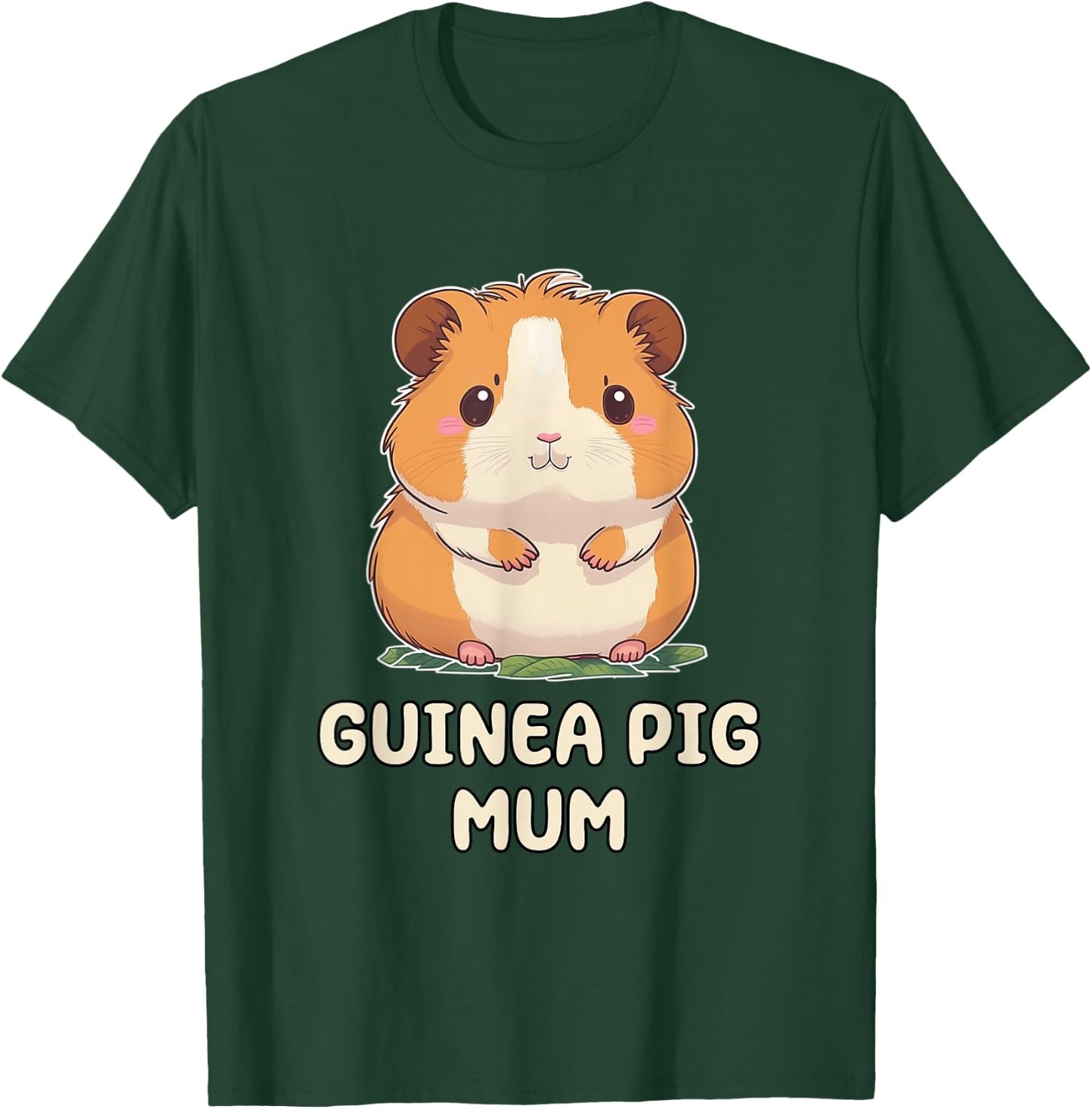 Funny, Cute Guinea Pig Mum Mom Mother Parent T-Shirt - T-Shirt | Forest