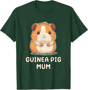 Funny, Cute Guinea Pig Mum Mom Mother Parent T-Shirt - T-Shirt | Forest