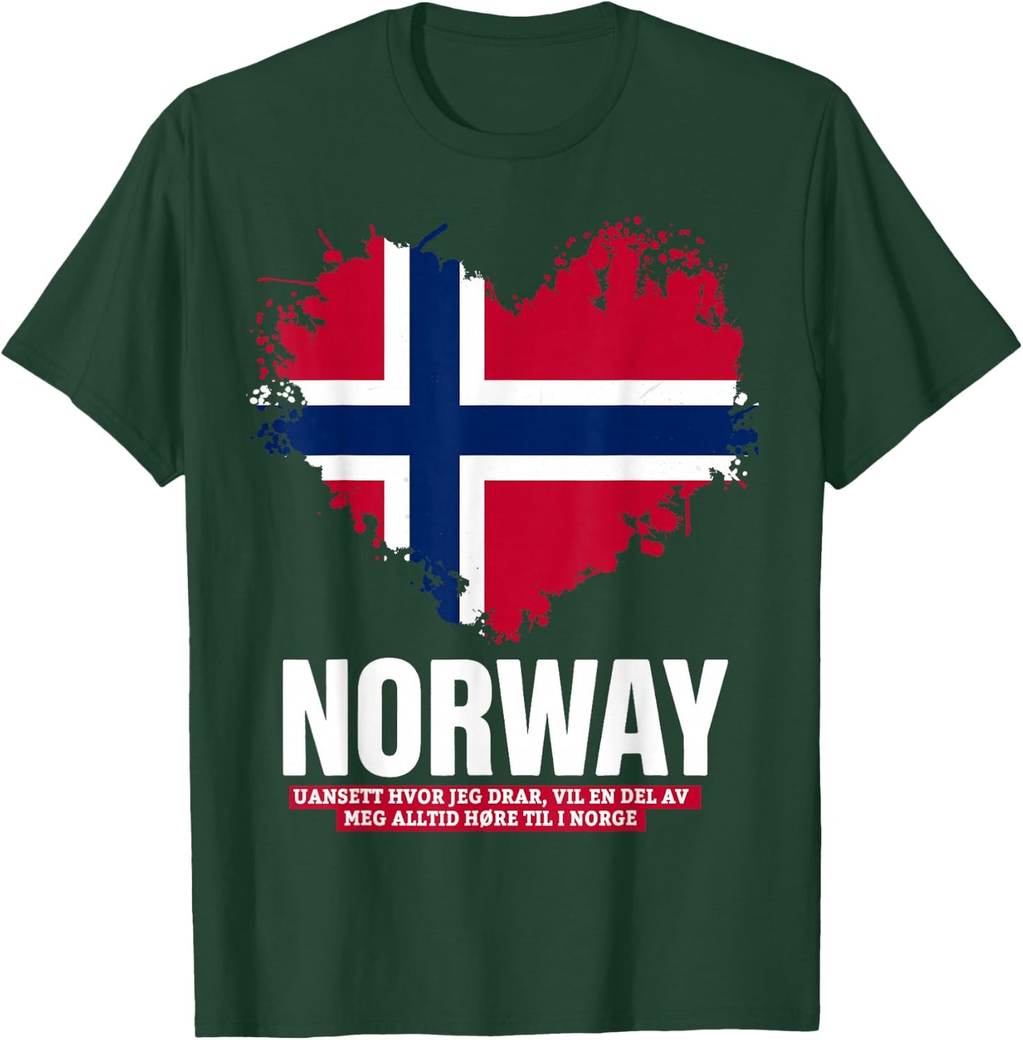 Norway Flag Outfit Idea for Kids & Norge Norwegian Roots T-Shirt - T-Shirt | Forest