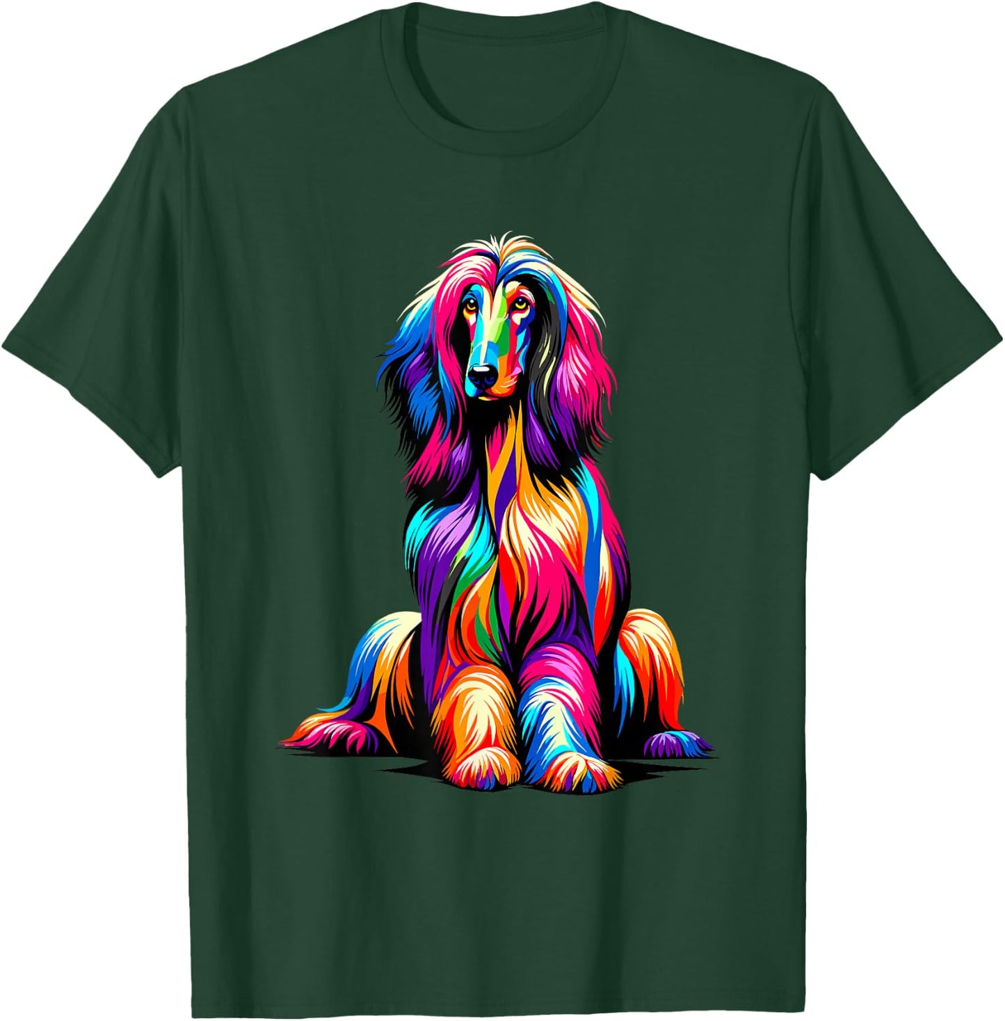 Afghan Hound Dog T-Shirt - T-Shirt | Forest