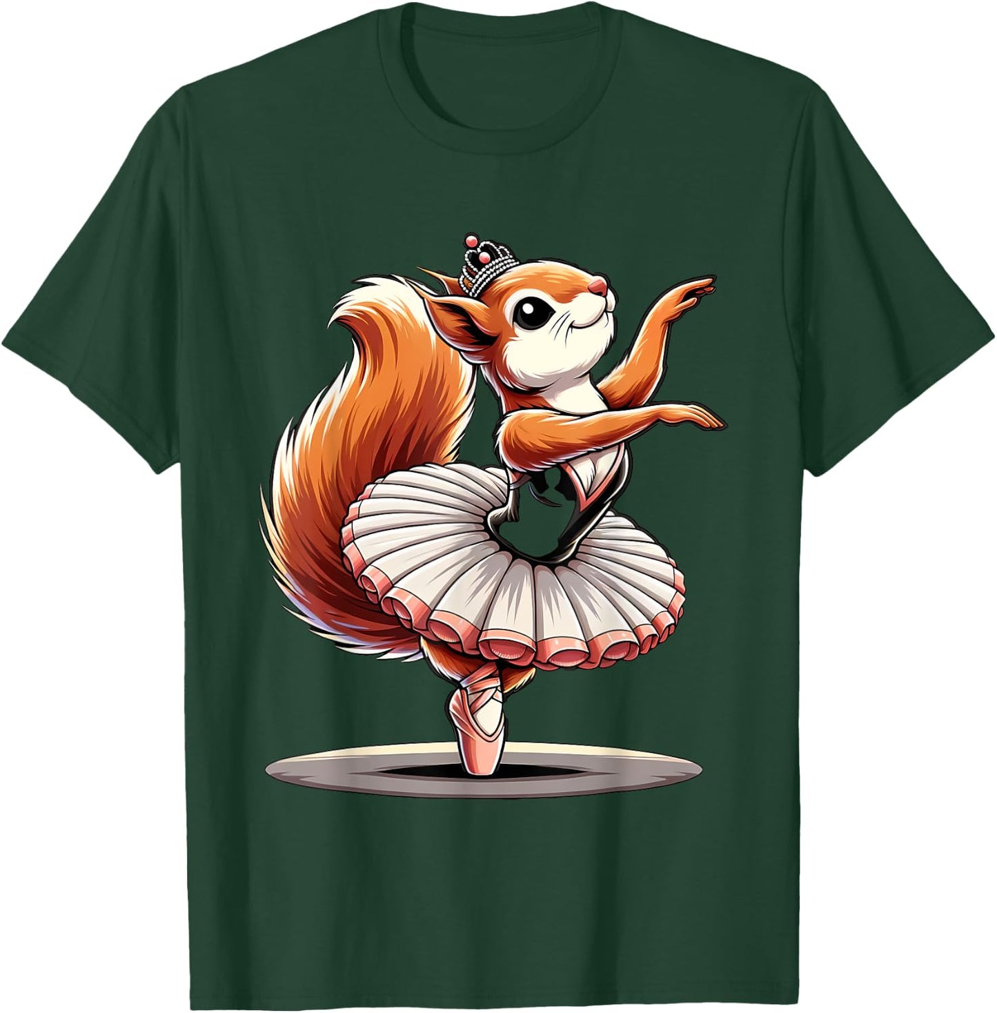 Ballerina Wild squirrel Dancing T-Shirt - T-Shirt | Forest