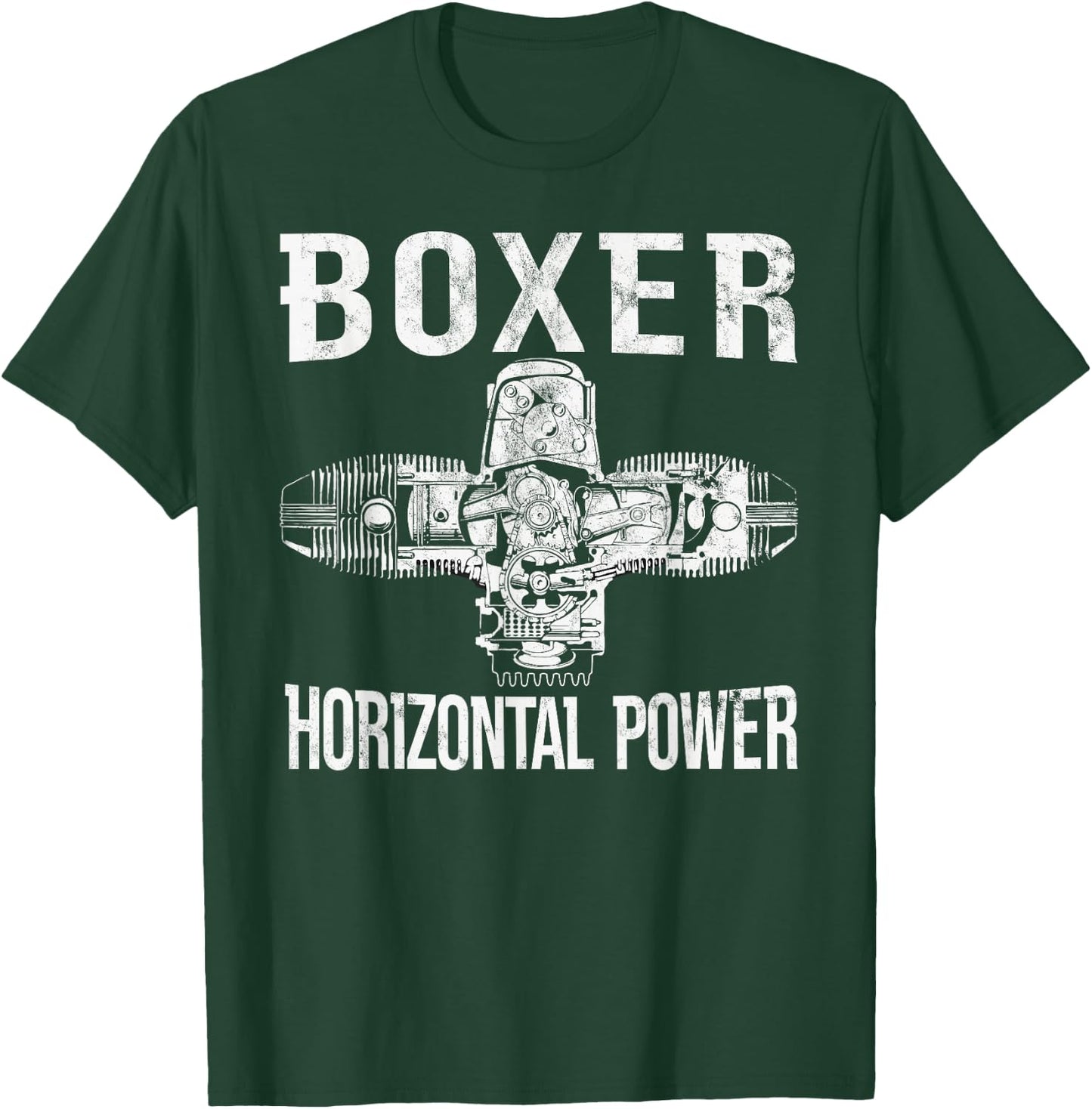 Boxer Motor Motorrad Biker Boxer Zweizylinder Motorrad T-Shirt - T-Shirt | Forest