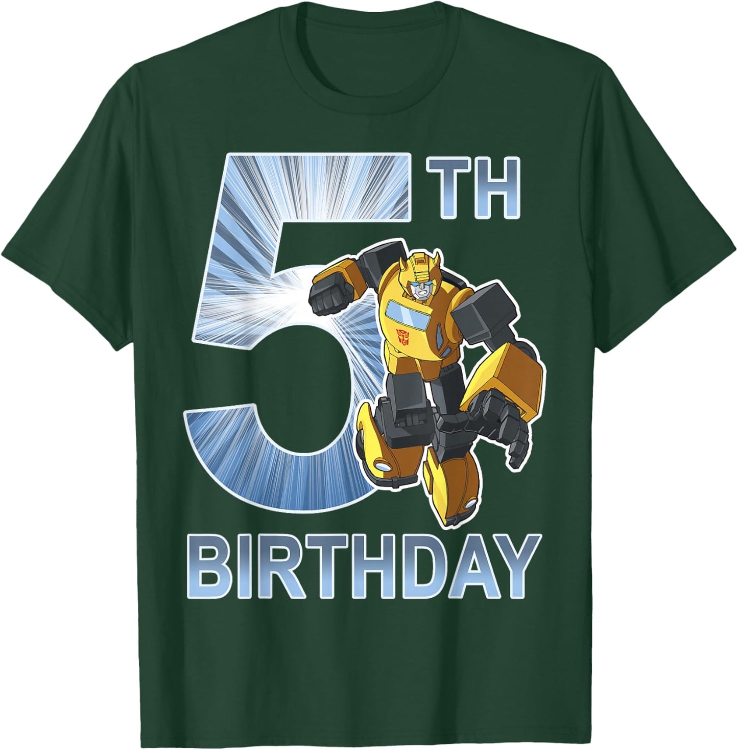 Transformers Bumblebee 5th Birthday Vintage T-Shirt - T-Shirt | Forest