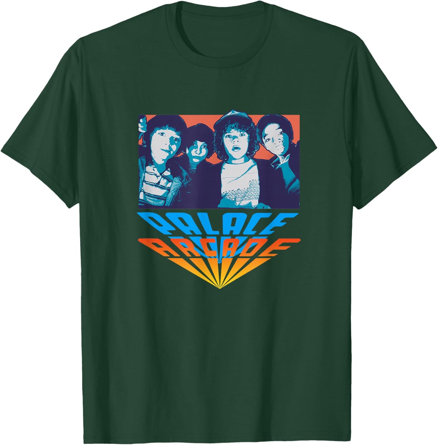 Stranger Things Vintage Retro Palace Arcade Gradient Group T-Shirt - T-Shirt | Forest