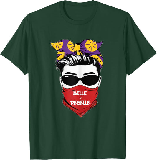 Belle & Rebel Woman Gift , Black T-Shirt - T-Shirt | Forest