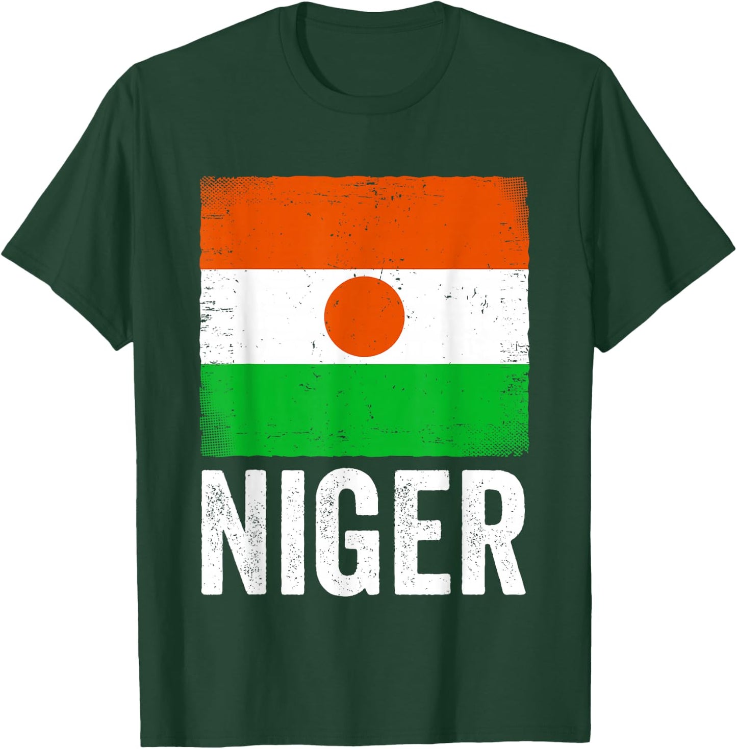 Nigerien Flag Niger T-Shirt - T-Shirt | Forest