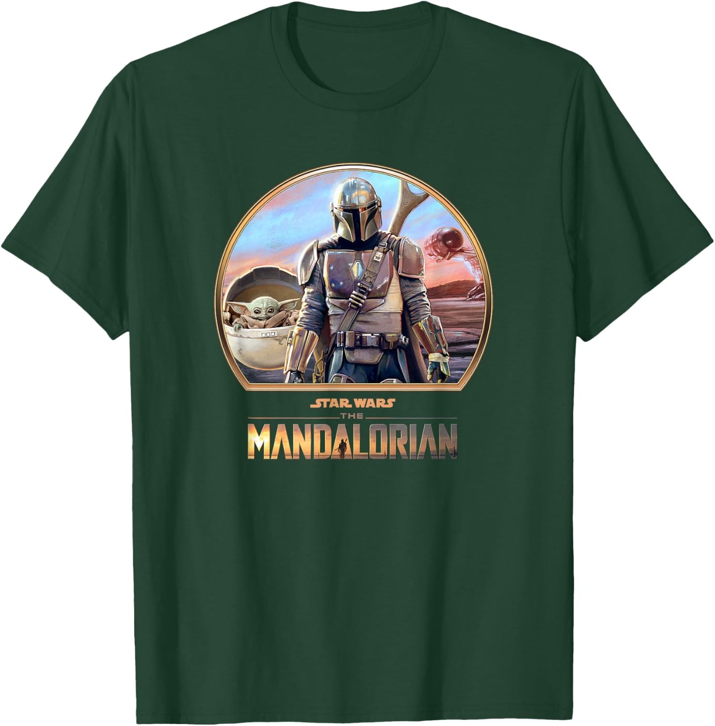 The Mandalorian Mando And The Child T-Shirt - T-Shirt | Forest