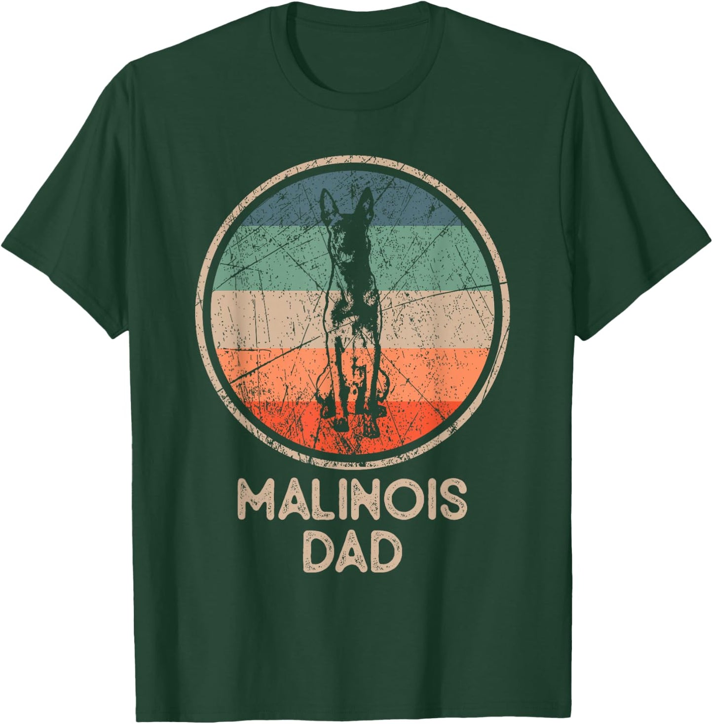 Malinois Dog – Vintage Malinois Dad T-Shirt - T-Shirt | Forest