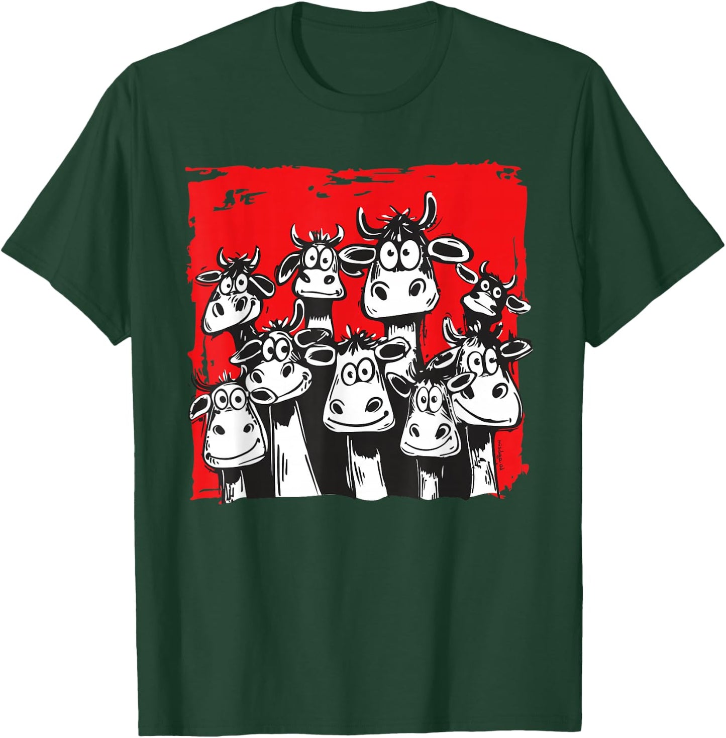 Funny Cow Faces T-Shirt - T-Shirt | Forest
