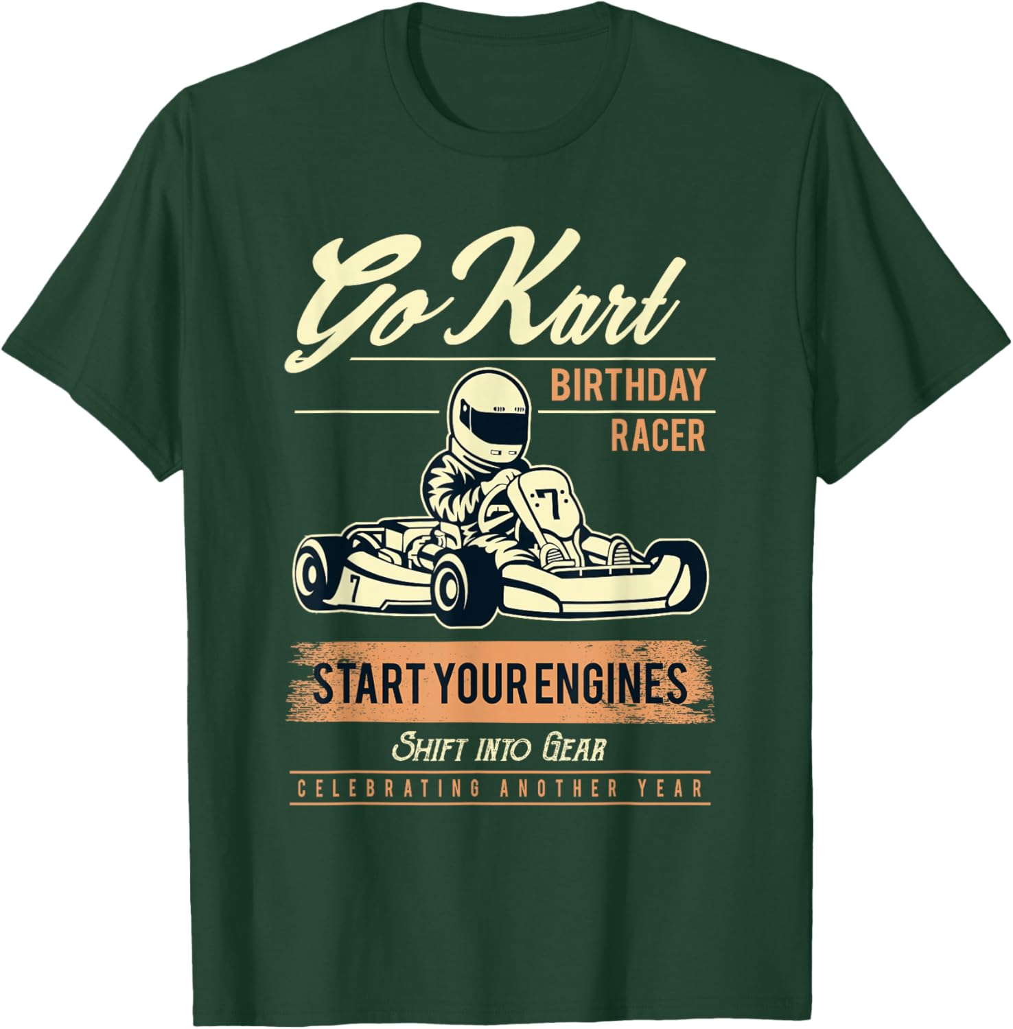 Go Kart Birthday Party T Shirt T-Shirt - T-Shirt | Forest