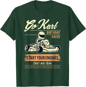 Go Kart Birthday Party T Shirt T-Shirt - T-Shirt | Forest