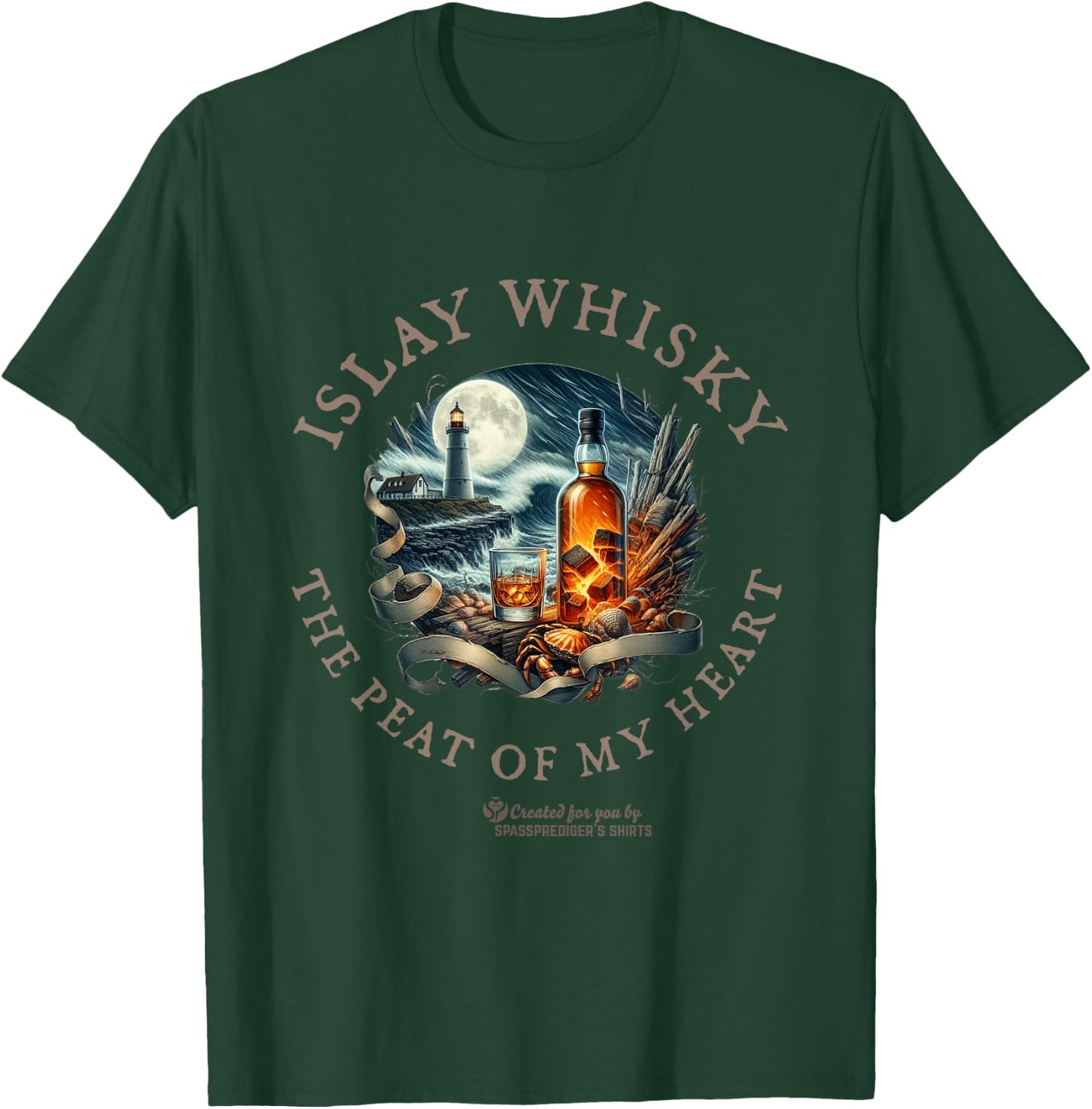 Whisky The Peat of My Heart Islay Whisky T-Shirt - T-Shirt | Forest