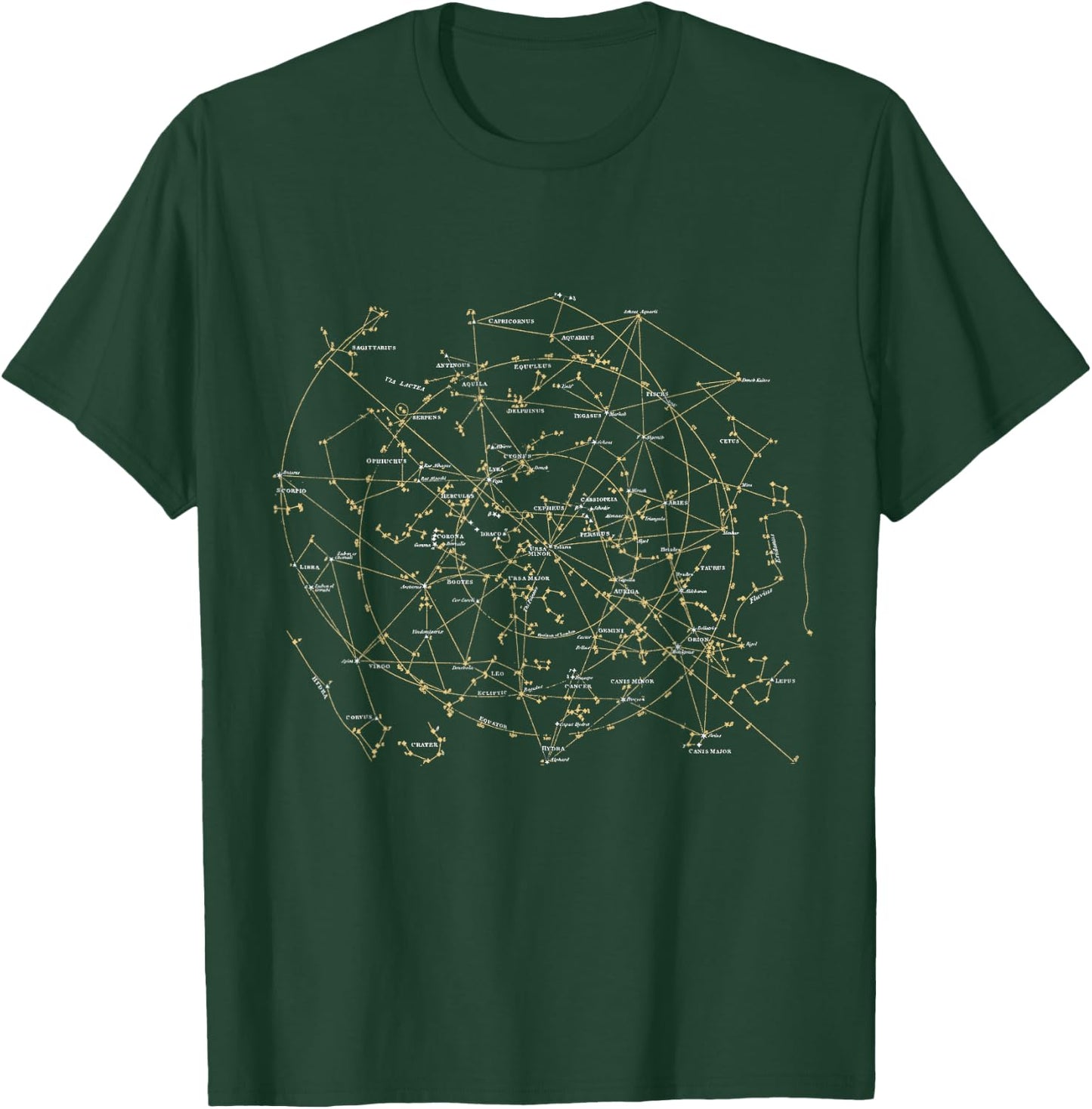 Stars Constellations Astronomy Cosmos Galaxy T-Shirt - T-Shirt | Forest
