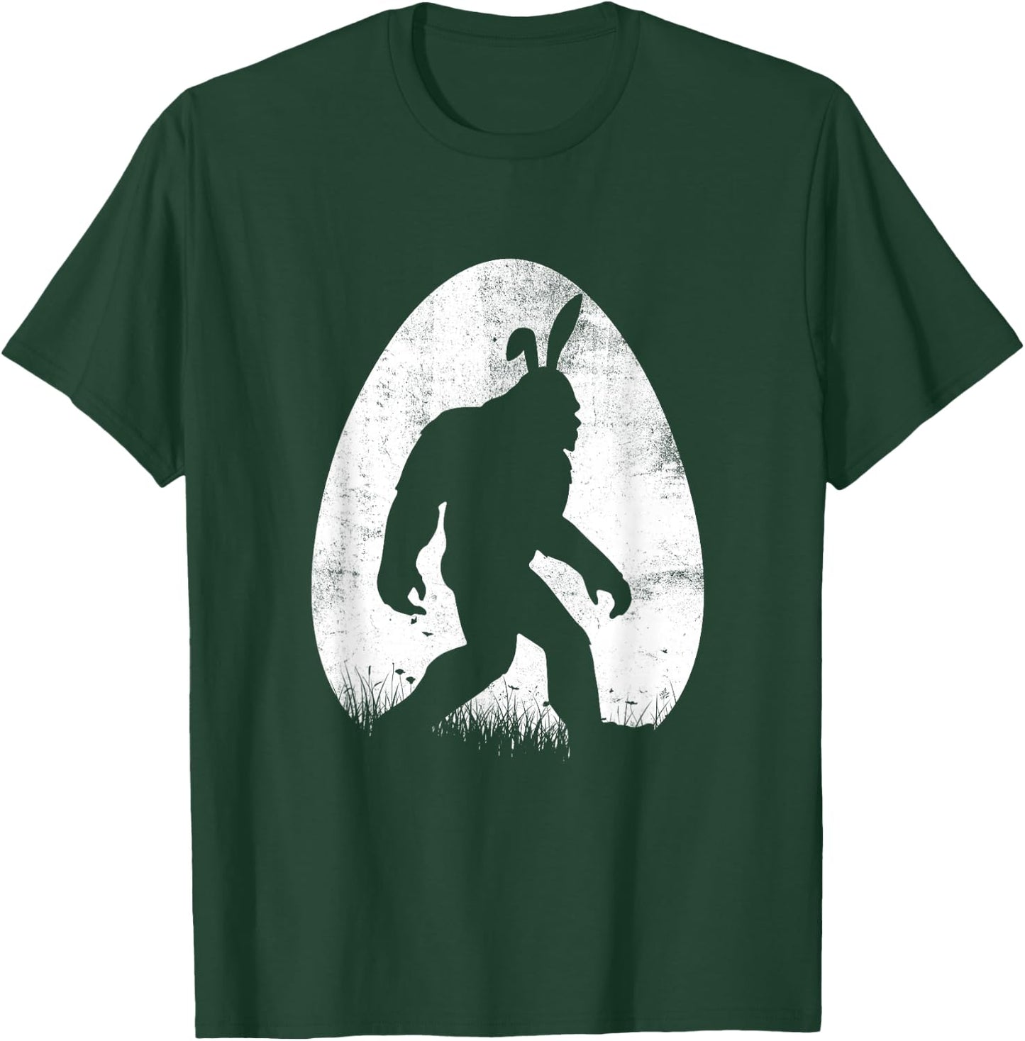Easter Bigfoot Sasquatch Bunny Eggs Boys Kids T-Shirt - T-Shirt | Forest