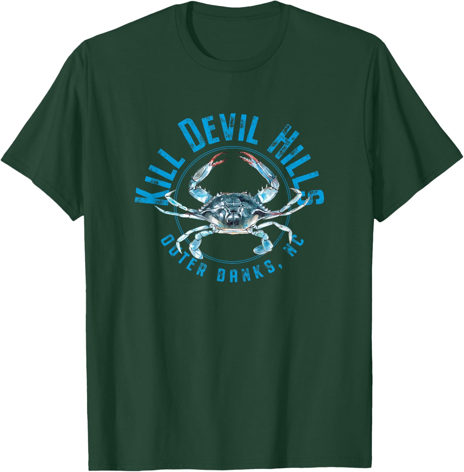 Kill Devil Hills North Carolina Blue Crab T-Shirt - T-Shirt | Forest