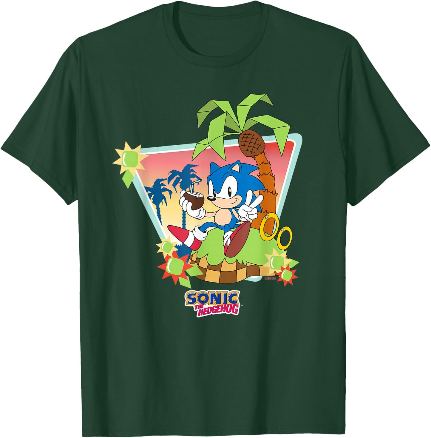 Sonic the Hedgehog - Chillaxin' Sonic T-Shirt - T-Shirt | Forest