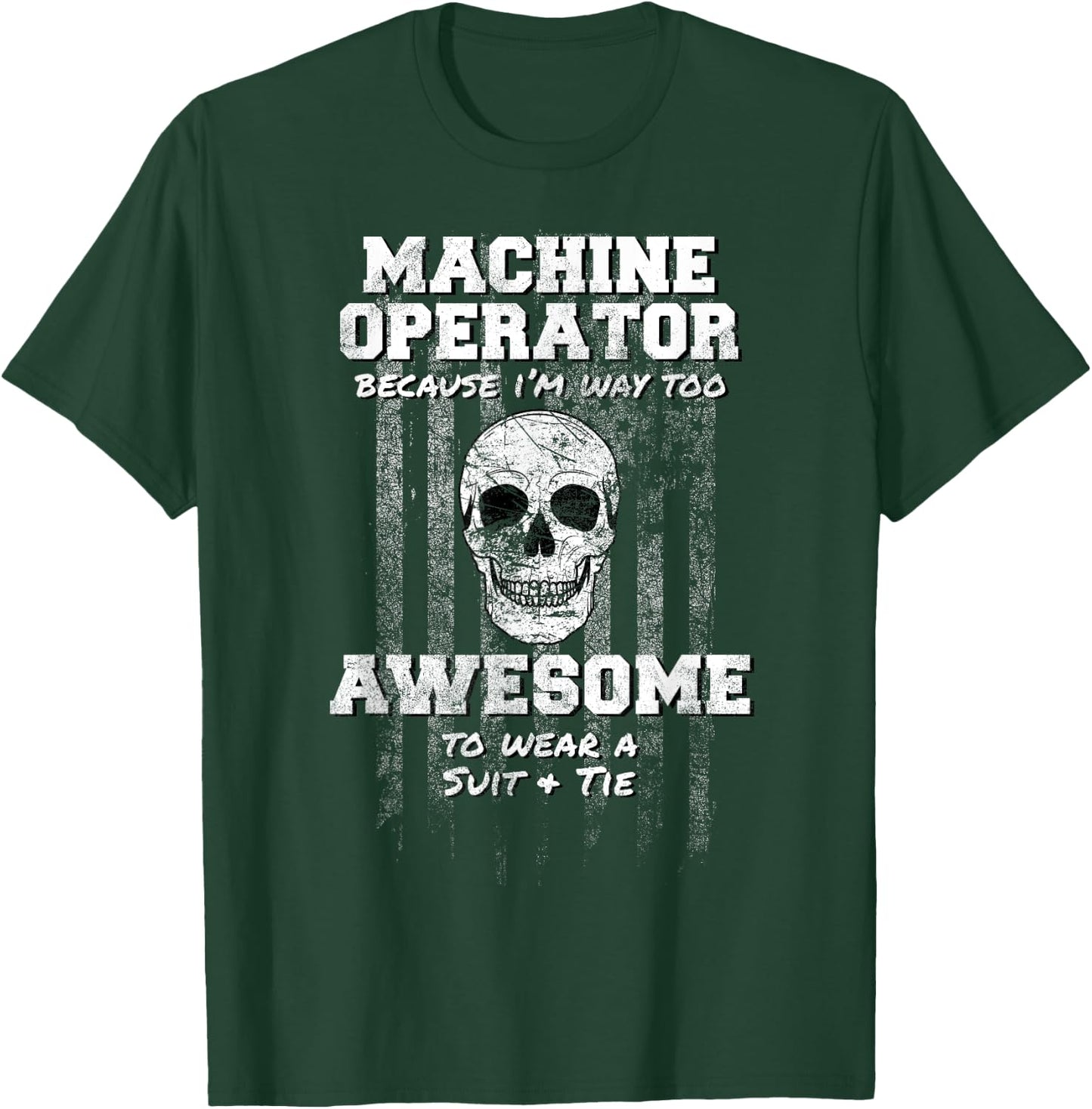 American Funny Machine Operator Shirt USA Equipment Heavy T-Shirt - T-Shirt | Forest