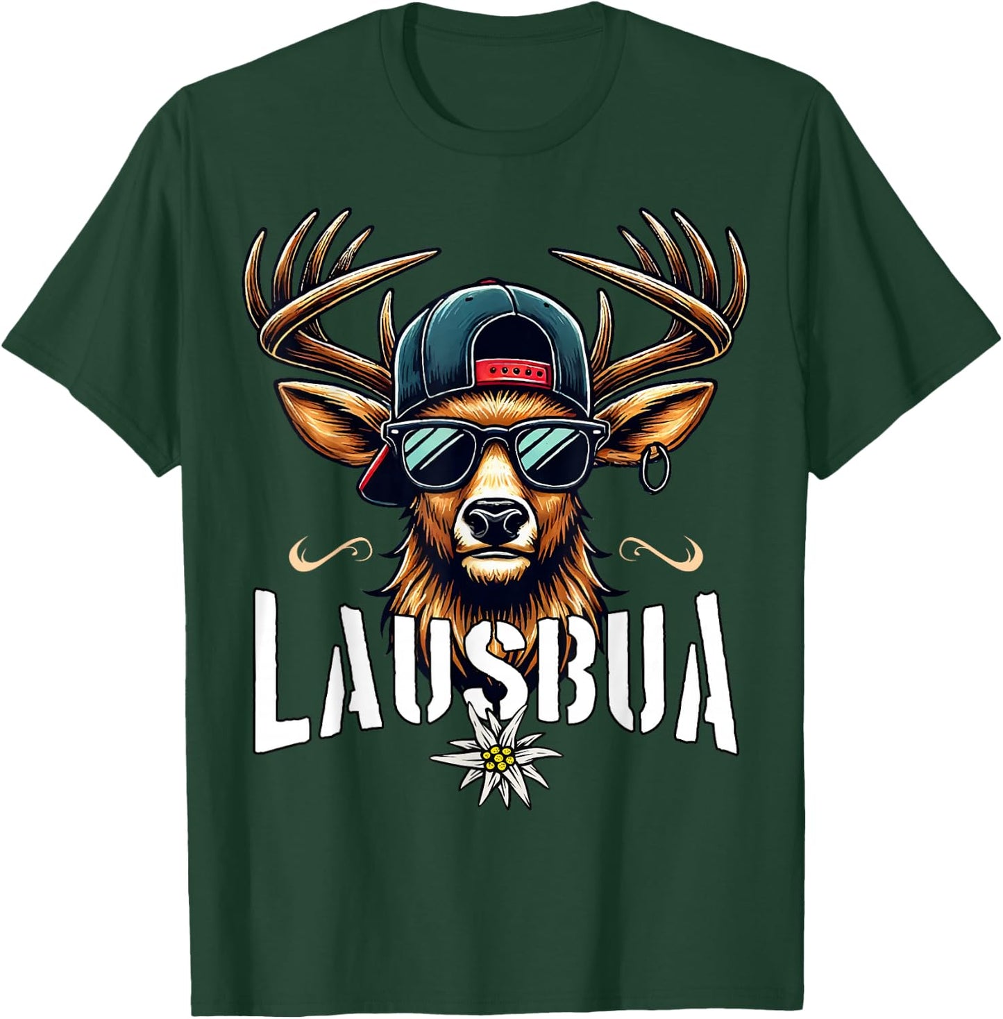 Lausbua Men's Costume Shirt Children's Boys Costume T-Shirt - T-Shirt | Forest