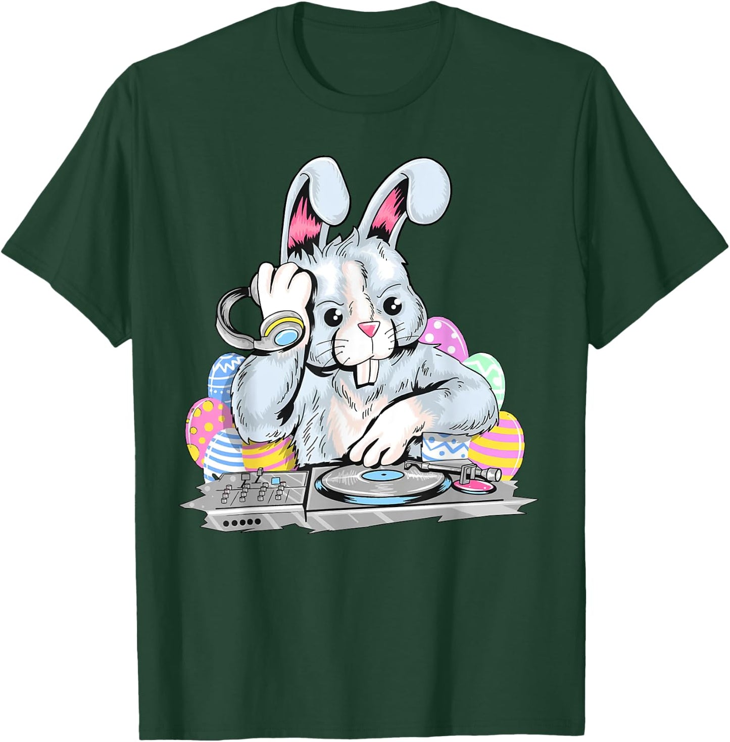 Cute Shirt Dj Easter Bunny T-Shirt - T-Shirt | Forest