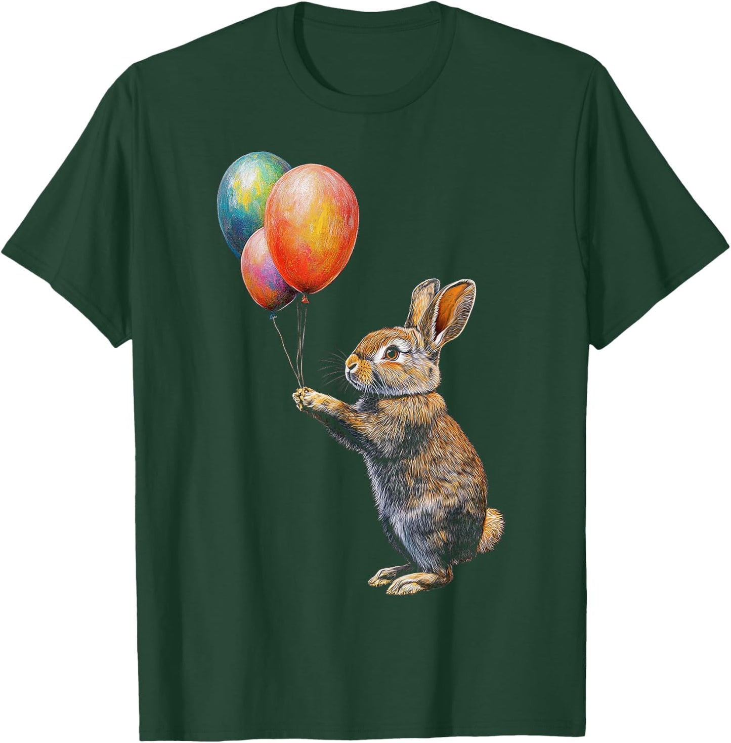 Rabbit Funny Animal Lover Graphic Portrait Art Rabbit T-Shirt - T-Shirt | Forest