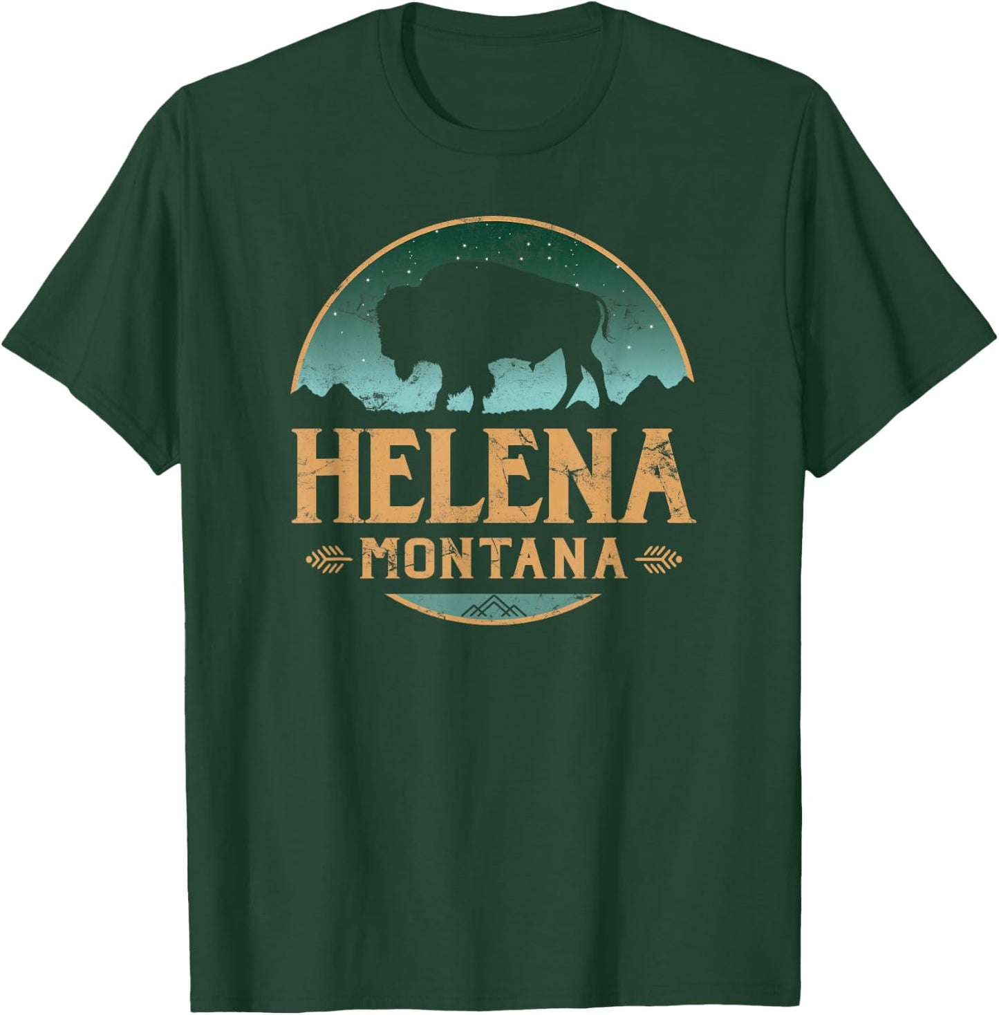 Helena Montana MT Buffalo Bison T-Shirt - T-Shirt | Forest