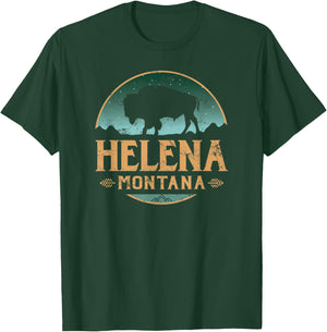 Helena Montana MT Buffalo Bison T-Shirt - T-Shirt | Forest