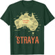 Retro Australia Day Australia Map Outback Australian T-Shirt - T-Shirt | Forest