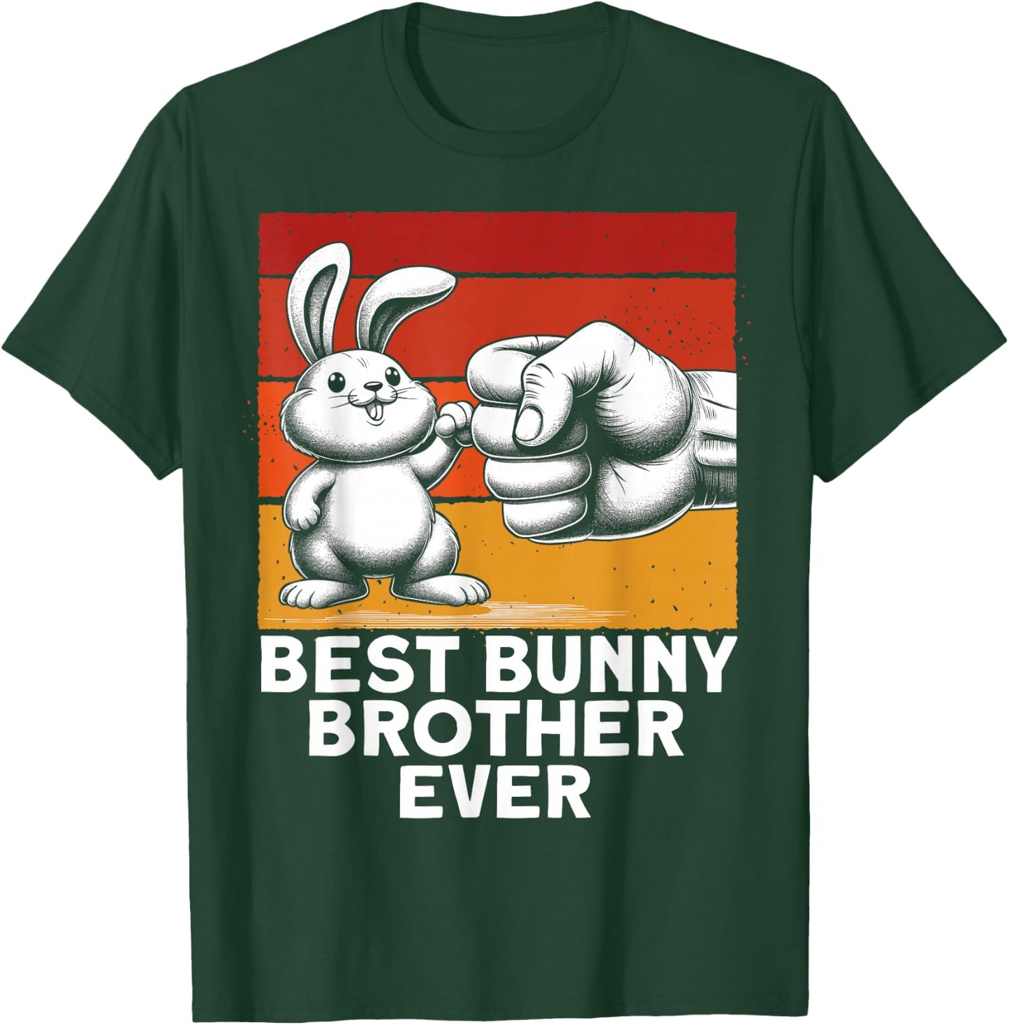 Best Bunny Brother Ever Funny Brother Bunny T-Shirt - T-Shirt | Forest