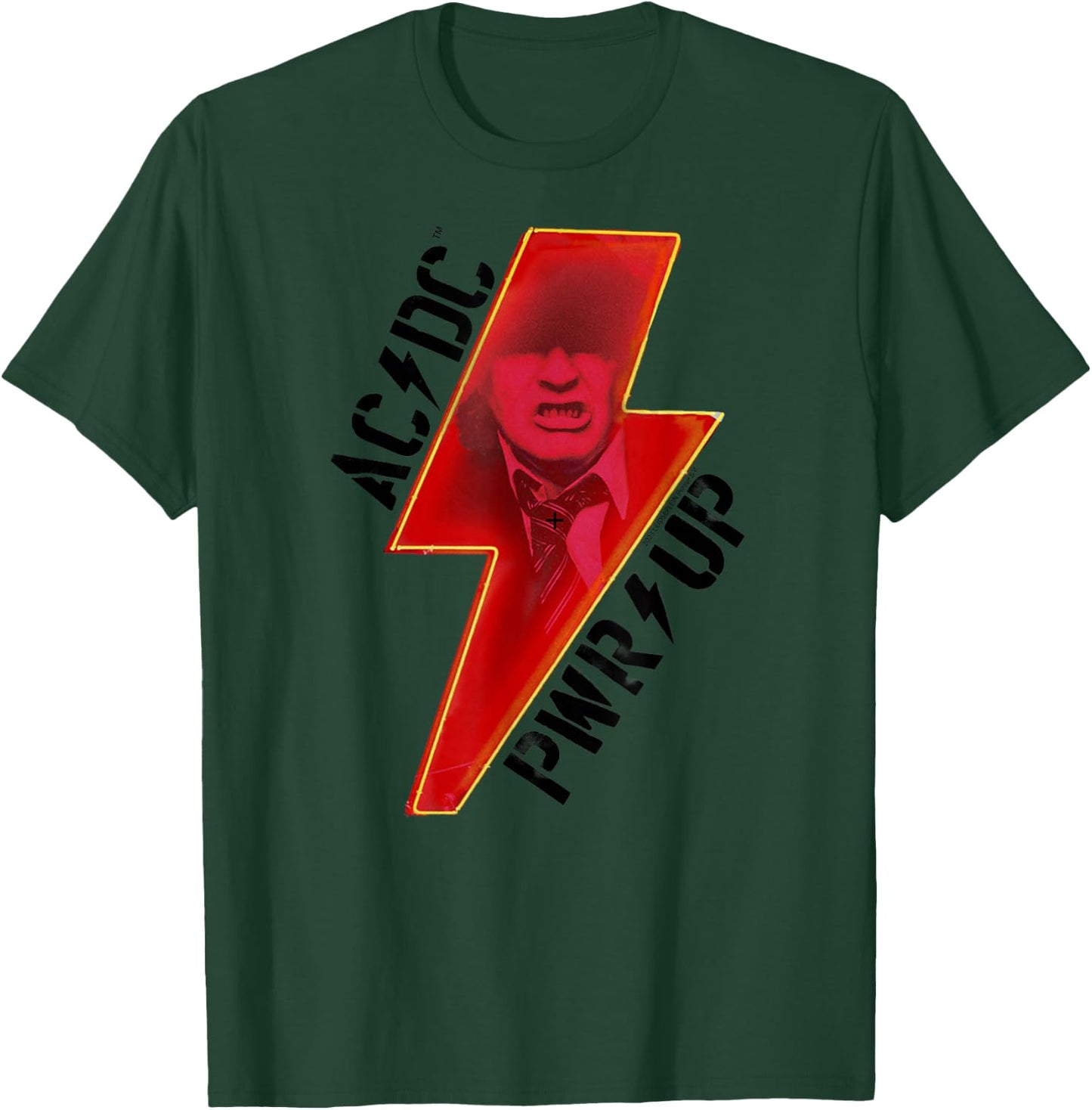 Offizielles AC/DC PWRUP Album Bolt Rock Musik Band Logo T-Shirt - T-Shirt | Forest