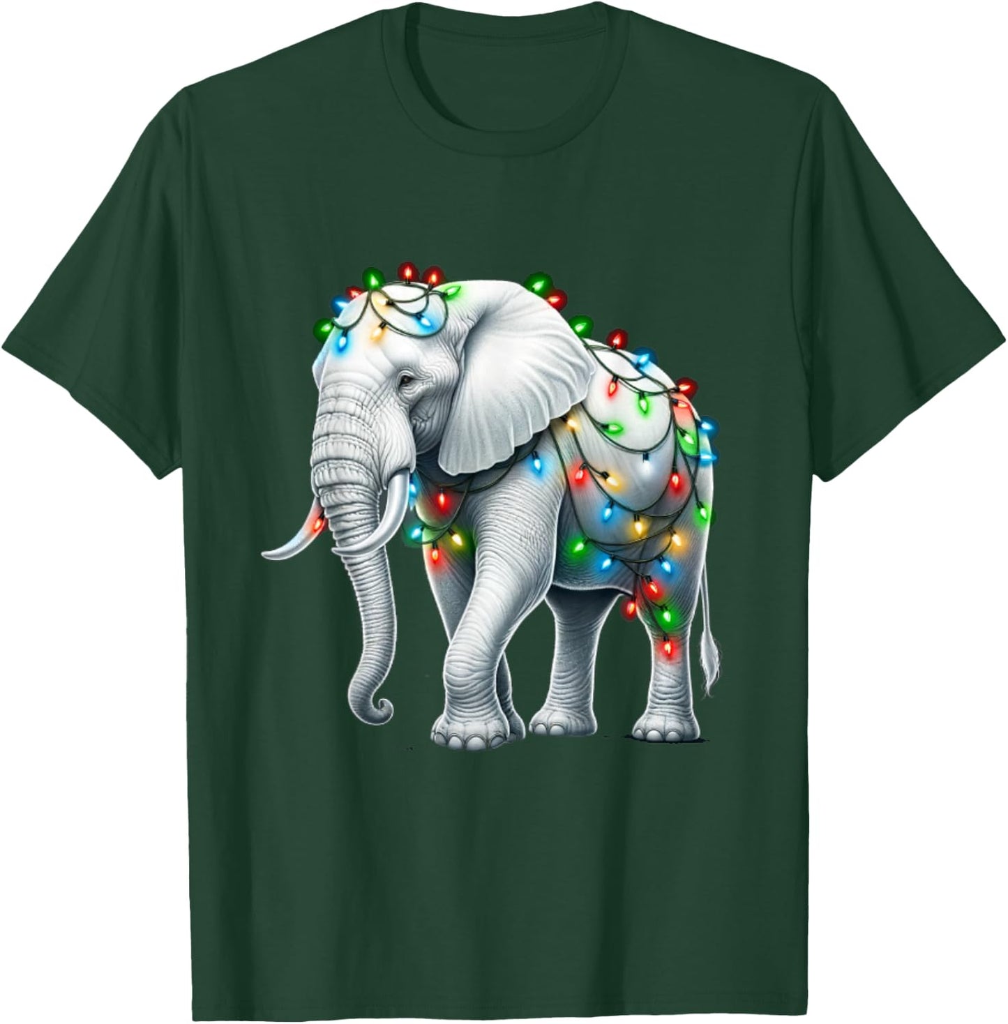 Funny White Elephant Wrapped Elephant Dumb T-Shirt - T-Shirt | Forest