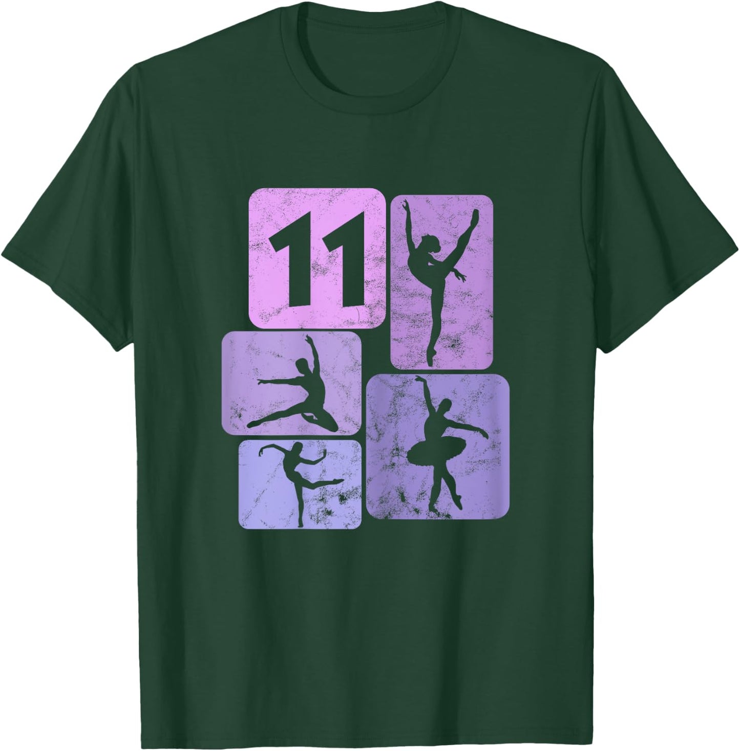 11e Anniversaire Danseur Ballet Ballerine 11 Ans Fille T-Shirt - T-Shirt | Forest
