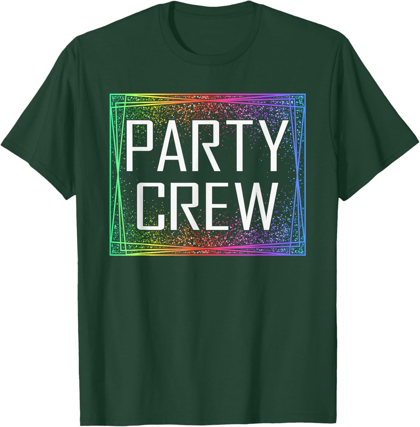Party crew matching shirts for birthday party , black T-Shirt - T-Shirt | Forest