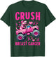 Crush Breast Cancer Awareness Monster Truck Toddler Boy Kids T-Shirt - T-Shirt | Forest